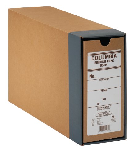 Globe-Weis Binding Case for Document Storage, High Arch, Legal Size, Brown (B51H)