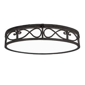 World Imports Lighting 80021-85 Chaumont 2-Light Flush Mount Fixture, Textured...