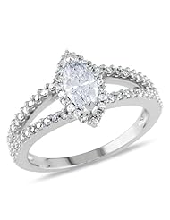 14k White Gold Accent Diamond Fashion Ring (0.8 Cttw, G-H Color, I1-I2 Clarity)