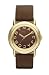 Marc By Marc Jacobs Marci IPG Brown Leather Strap Watch #MBM1185