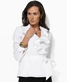 Lauren by Ralph Lauren Shirt, Karisse Ruffled Broadcloth