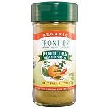Frontier Poultry Seasoning Certified Organic, Salt-Free Blend, 1.2-Ounce Bottles (Pack of 3)