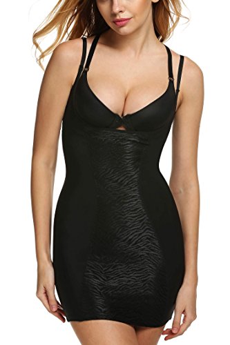 Ekouaer Women's Comfort Shapewear Wear Your Own Bra Body Shaping Control Full Slip