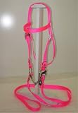 PONY BRIDLE, NYLON, HOT PINK