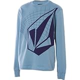 IMAGE OF Volcom Grid Stone T-Shirt - Long-Sleeve - Boys' Black, S