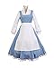 COSSKY® Beauty And The Beast Cosplay Costume Princess Belle Outfit Maid Dress
