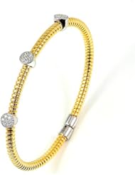Sterling Silver - Silver Cubic Zirconium Bangle
