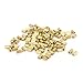 uxcell 100 Pcs Female Threaded Brass Standoff Spacer Gold Tone M2x5mm