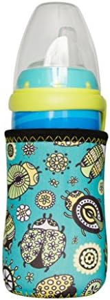 Kidzikoo - #1 Neoprene Baby Bottle/Sippy Cup Insulator Cooler Coozie - Insects & Flowers