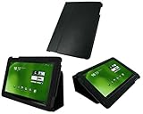 rooCASE Ultra Slim (Black) Leather Case Cover Cover with Stand for Acer Iconia Tab A500 A501 10.1-Inch Android Tablet Wi-Fi