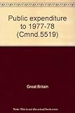 Public expenditure to 1977-78