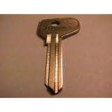 Fiat Ferrari Yugo (Door Trunk) - Cole Nickel Plated Single Sided Key Blank - (F51... by ESP Lock