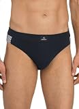 Jockey Euro Fashion Heather Stripe Bikini Brief, lt grey heather, L