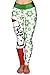 Pink QueenWomen's Christmas Printed Leggings High Waist Stretchy Tights