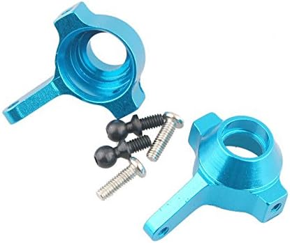 Jiexing For WLtoys A959 A969 A979 Spare Parts Upgrade Aluminum Front Steering Hub L/R Base C A959-05 580023 For HSP 1/18 Scale Model RC Car-Blue