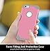 iPhone 6 Cases, Vogue Shop 2in1 Hybrid Hard PC Cover and Inner Soft Silicone Corner Protection High Impact Defender Combo Shell Phone Case for iPhone 6 4.7 inch-Pink