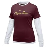 Nike Arizona State Sun Devils Ladies Maroon Double Layer Script Long Sleeve T-shirt