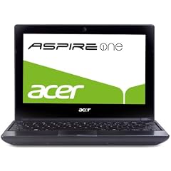 Acer Aspire One 521 Panthera 25,6 cm (10,1 Zoll) Netbook (AMD Athlon II Neo K125, 1,7GHz, 1GB RAM, 250GB HDD, ATI HD4225, Bluetooth, Win 7 Starter)
