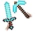 Minecraft EXCLUSIVE Pixel Foam Diamond SWORD & Diamond PICKAXE
