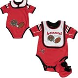 Newborn Tampa Bay Buccaneers Bib, Creeper, & Bootie Set - 3-6 M