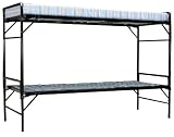 Blantex 2 WWII Army Style Bunkable Beds with 4 foam Mats