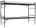 Blantex 2 WWII Army Style Bunkable Beds with 4" foam Mats