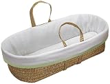 Baby Doll Bedding Forever Mine Moses Basket, Sage
