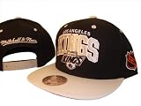 Black & Grey Los Angeles LA Kings Mitchell & Ness Adjustable Snap Back Baseball Cap Hat