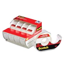 Scotch Transparent Tape, 3/4 in x 850 Inches, 4 Rolls (4814)