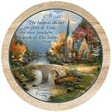 The Mountain Chapel Thomas Kinkade Thirstystone Coasters