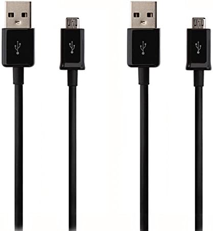 Coowind [2-Pack] Premium 3.3ft Micro USB Cables High Speed USB 2.0 A Male to Micro B Sync and Charge Cables for Android, Samsung, HTC, Motorola, Nokia and More. (Black)