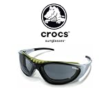crocs Sunglasses-Yellow Nosepiece-Black/Silver Frame-Non Polarized