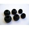 12 PACK Replacement Earphone Ear Gel Tips For Sony MDR CX EX Sennheiser CX IE Sharp Panasonic HJE Skullcandy ezGears JVC Phillips Creative Sony Ericsson Denon Monster Griffin JBL Headphones iPod iPad in ear Earbuds - Small Medium Large (Black)
