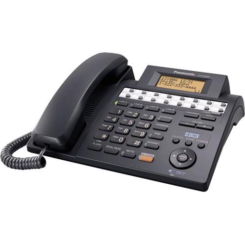 Panasonic KX-TS4200B 4-Line Integrated Phone System Expandable up to 16 Stations with Speakerphone, Black