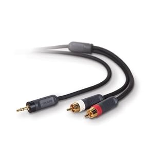 Belkin AUDIO Y-SPLITTER CABLE * 3.5mmSTEREO/2xRCA; 3'