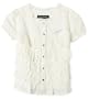 Baby Phat Girls 7-16 Woven Top,Cream,Medium