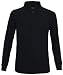 COLOUR = BLACK- Half zip neck top.- Flatlock stitching for added comfort.- Long sleeve, Deep cuffs and Side splits.- Made with 170gms polyester for added warmth.