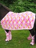 Bijou Show Rug - 4 3   - Pink Hearts