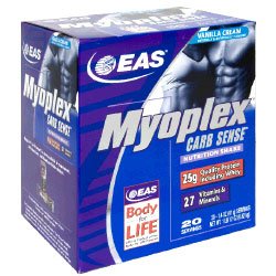 EAS Myoplex Carb Sense Nutrition Shake, Vanilla Cream 20 - 1.4 oz (41 g) servings [1 lb 12... by EAS, Inc.