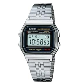 Casio #A158WA-1 Men's Classic Digital Bracelet Watch
