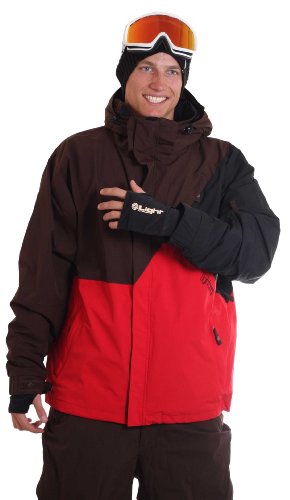 LIGHT Herren Snowboardjacke Tinker, brown/red/black, XL, FA742-10_372
