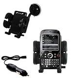 Gomadic for the PalmOne Palm Treo Pro - PalmOne Palm Treo Pro Flexible Auto Windshield Holder with Car Charger - Uses Gomadic TipExchange