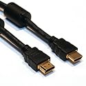 Geftix Premium 24K Gold Plated Professional Black Series HDMI to HDMI Cable - 1.3 Compliant 1080P Compatible - 20 metre - For use with LCD & Plasma HD Ready TVs, Playstation 3 (PS3), Xbox 360, BluRay Player, Sky HD, Virgin V+