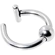 Illusion Non Pierced Clip On Ball Closure Ring