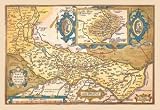 30 x 20 Stretched Canvas Poster Map of Middle East