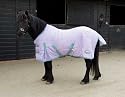 Rhinegold Brooklyn Pony Stable Quilt Rug, Lilac/Aqua, 4ft6