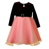 Baby Infant Girls Clothes Christmas Holiday PINK Dress SOPHIE ROSE Girl 12-24M
