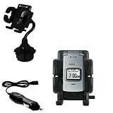 Sanyo Pro 200 Auto Cup Holder with Car Charger - Uses Gomadic TipExchange