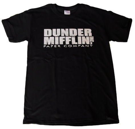 The Office - Dunder Mifflin Paper Co. T-shirt - Black, Blue, Red or Grey under The Apparel Store