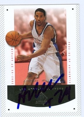 Andre Miller Autographed/Hand Signed Basketball Card (Los Angeles Clippers) 2003 Upper Deck SP #35